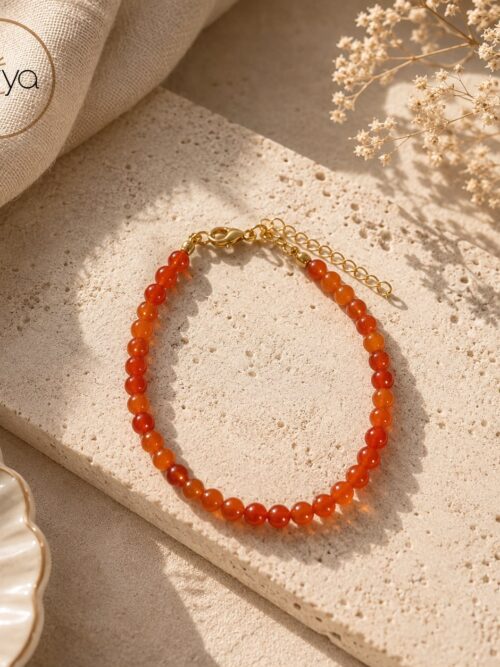 Pulsera con cierre piedra sol 4mm
