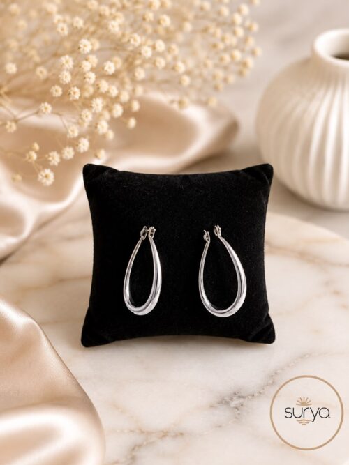 Pendientes ovalados vintage minimalista