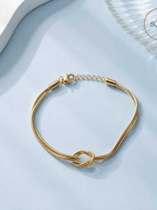 PULSERA INFINITO AJUSTABLE DORADA