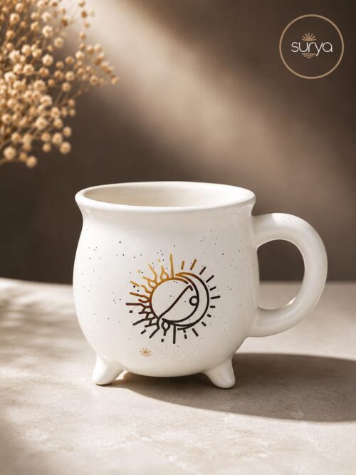 TAZA CALDERO BLANCA