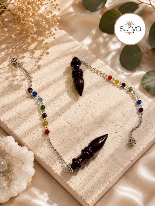 Péndulo de madera chakras
