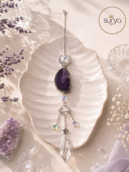 ATRAPASOL ÁGATA MORADA