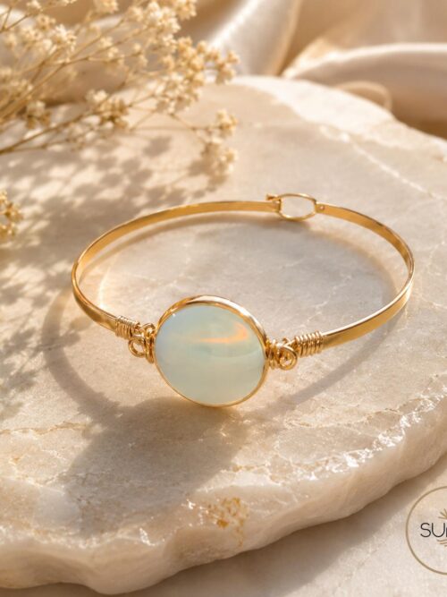 BRAZALETE DORADO ÓPALO