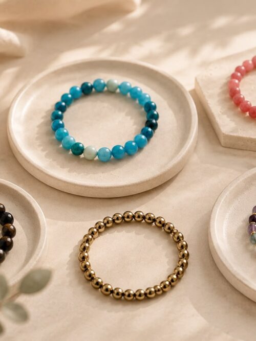 Pulseras de cuentas elásticas