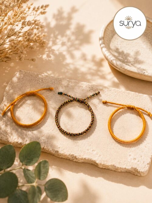 PULSERA TIBETANA HILO AMARILLO