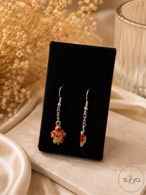 Pendientes tortuga coral