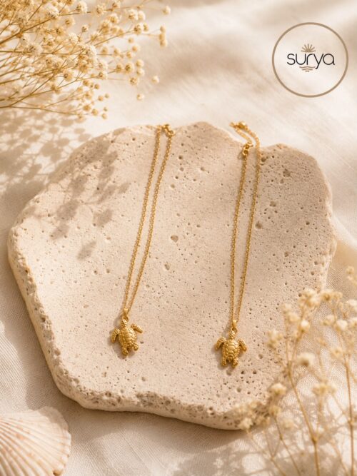 Collar oro tortuga
