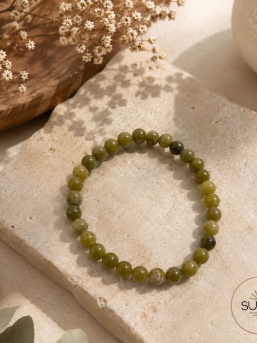 Pulsera de cuentas elástica 6 mm. Serpentina