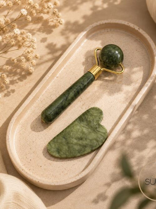 Pack Gua Sha + Masajeador facial serpentina