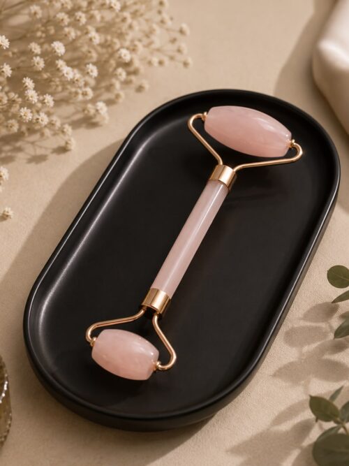 Masajeador facial cuarzo rosa