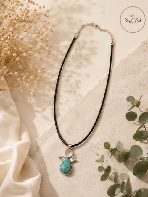 Collar angelito turquesa