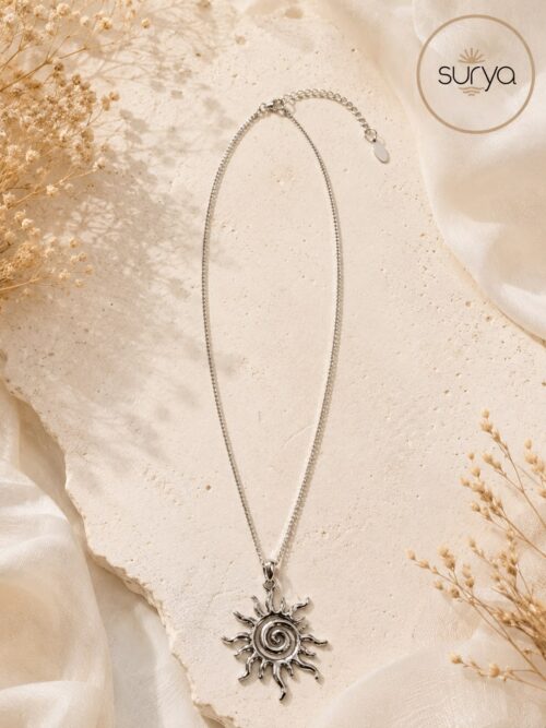 Collar sol grande plata