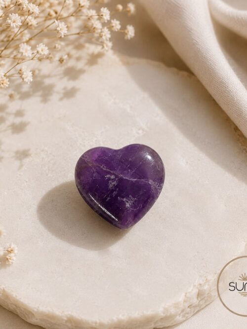 Corazón amatista 4 cm