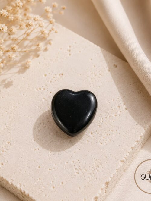 Corazón obsidiana negra 4 cm