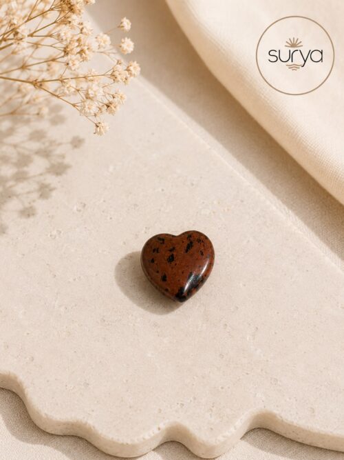 Corazón Jaspe Rojo 1 cm