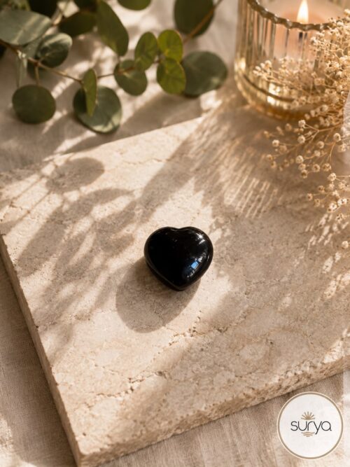 Corazón turmalina negra 1 cm
